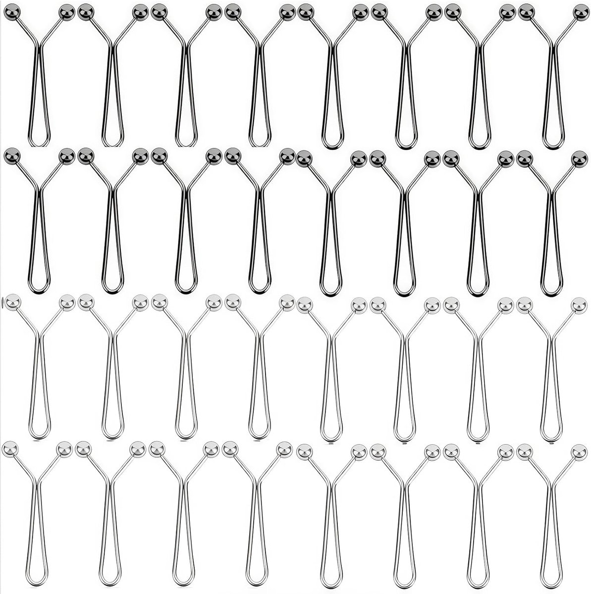 Tailleband clip om taille te verstellen - metalen clip set - ideaal voor snel verstellen - 32 stuks - ShopVlot