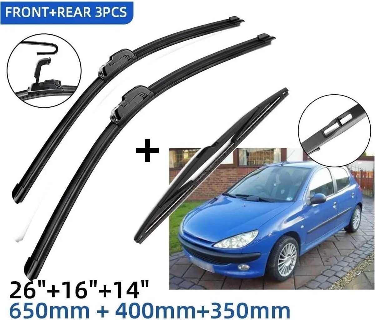 Wisser Set 3 Stuks - 26 inch + 16 inch + 14 inch - Stil en krasbestendig - Eenvoudige installatie - ShopVlot