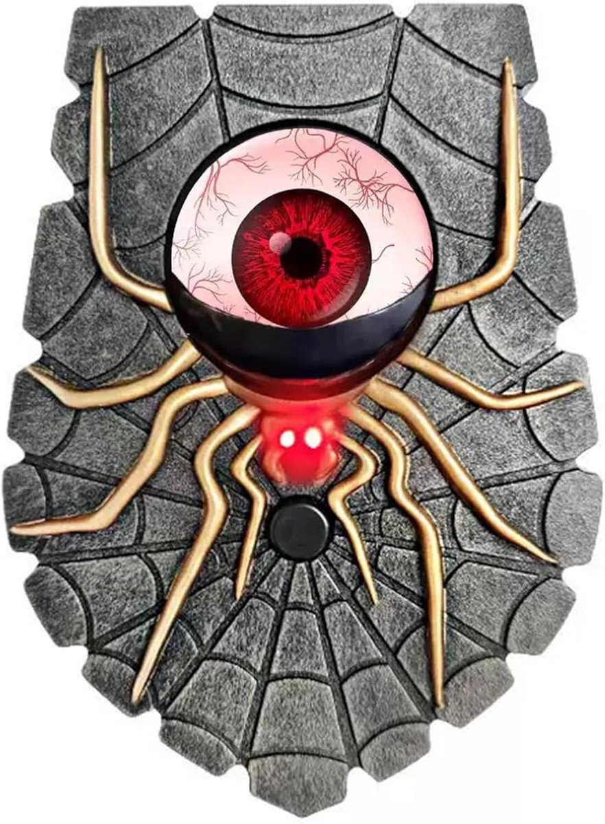 Halloween deurbel - creepy oogballen - spookachtige geluiden - perfecte decoratie voor je Halloweenfeest - ShopVlot