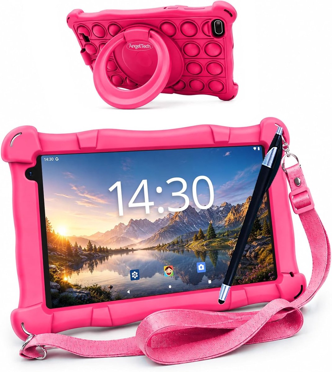 Kids Tablet 7 inch - 3GB RAM + 4GB Virtual RAM - 64GB + 64GB opslag - Veilig leren en spelen - ShopVlot
