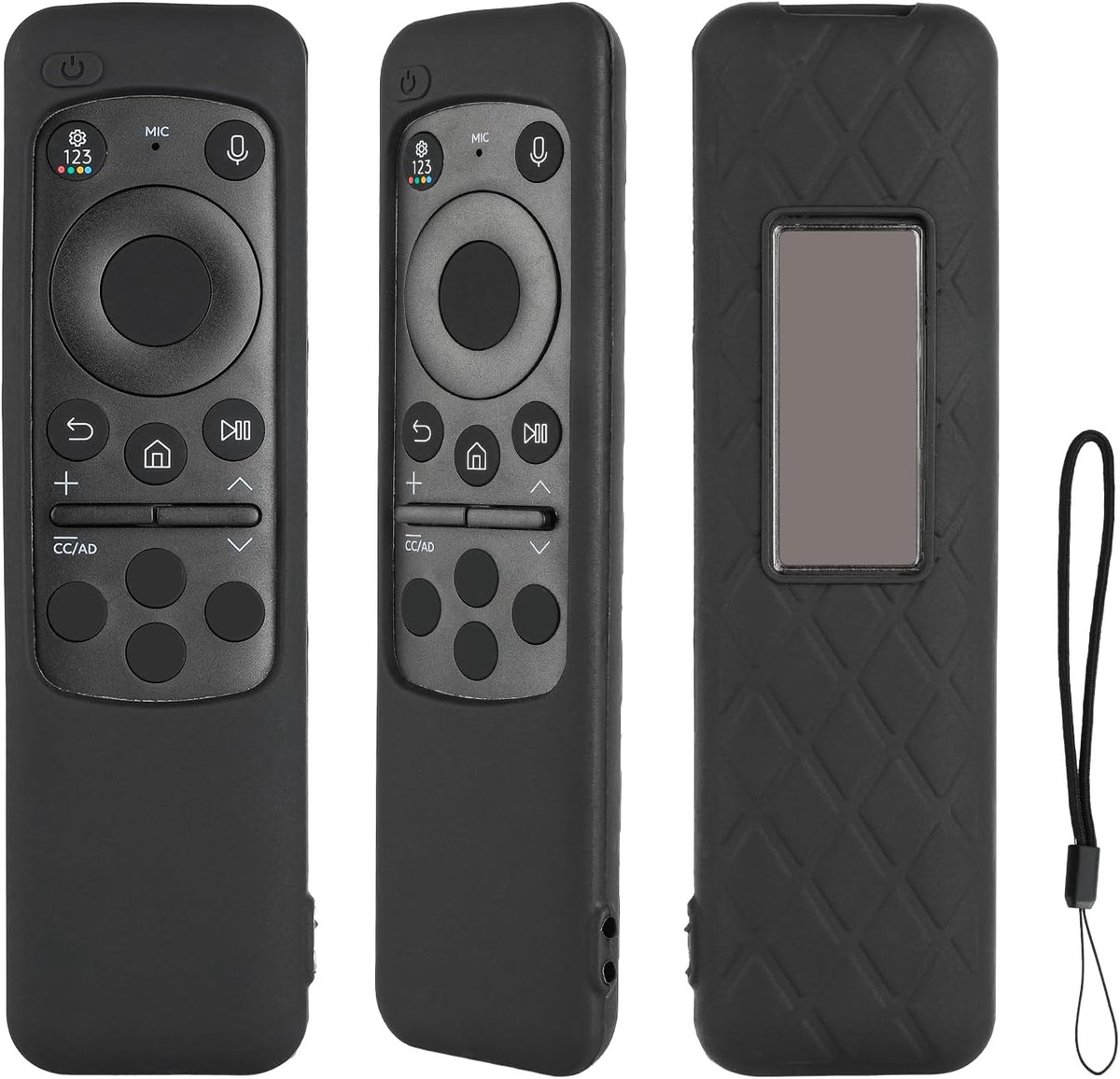 Afstandsbediening hoes - shockproof zwart - voor Samsung Neo QLED TV - bescherming tegen vallen - ShopVlot