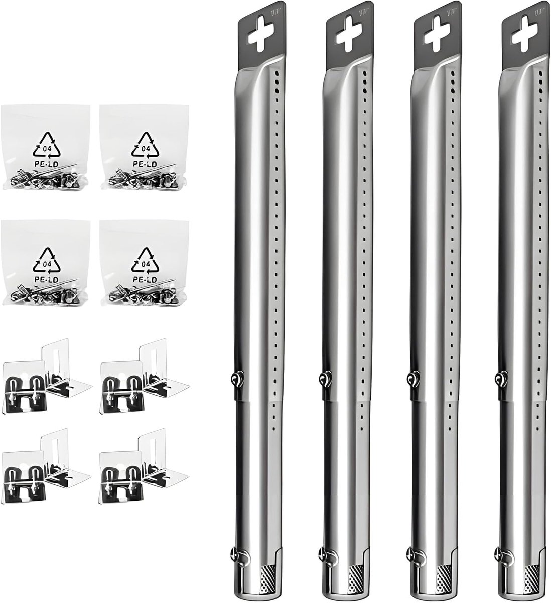 BBQ Gas Grill Onderdelen - Verstelbare Lengte - RVS Buizenbranders - Compatibel met vele modellen - ShopVlot