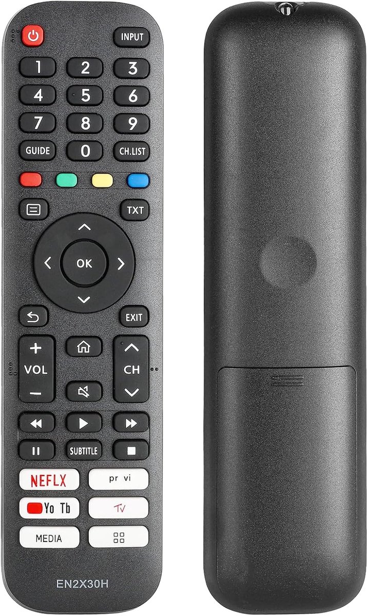 Afstandsbediening voor Hisense Vidaa TV - Vervangingscontroller - Compatibel met verschillende modellen - ShopVlot