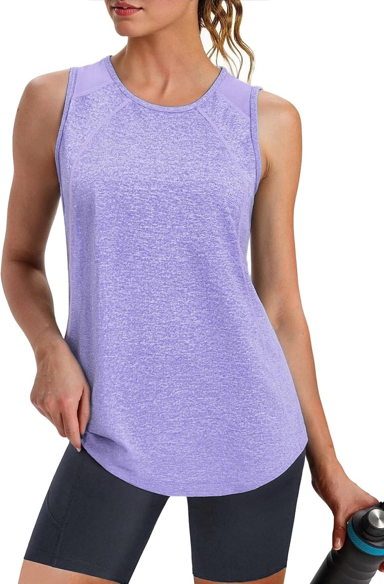 Sporttanktop voor dames - Mesh rug - Sneldrogend en ademend - Ideaal voor training - SnelShoppen