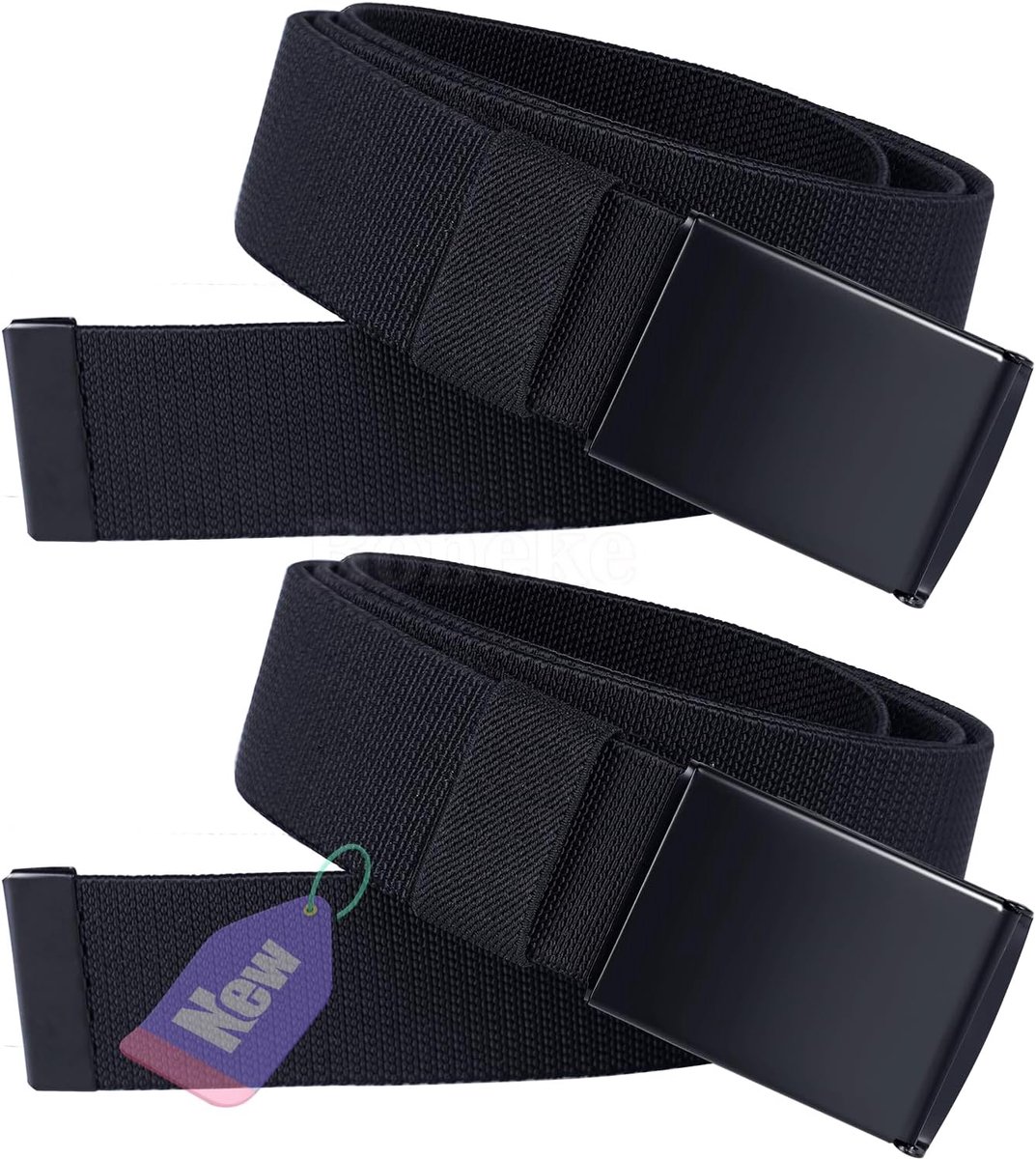Stretch riemen voor mannen - nylon canvas - ademend en verstelbaar - ideaal voor buitensport - SnelShoppen