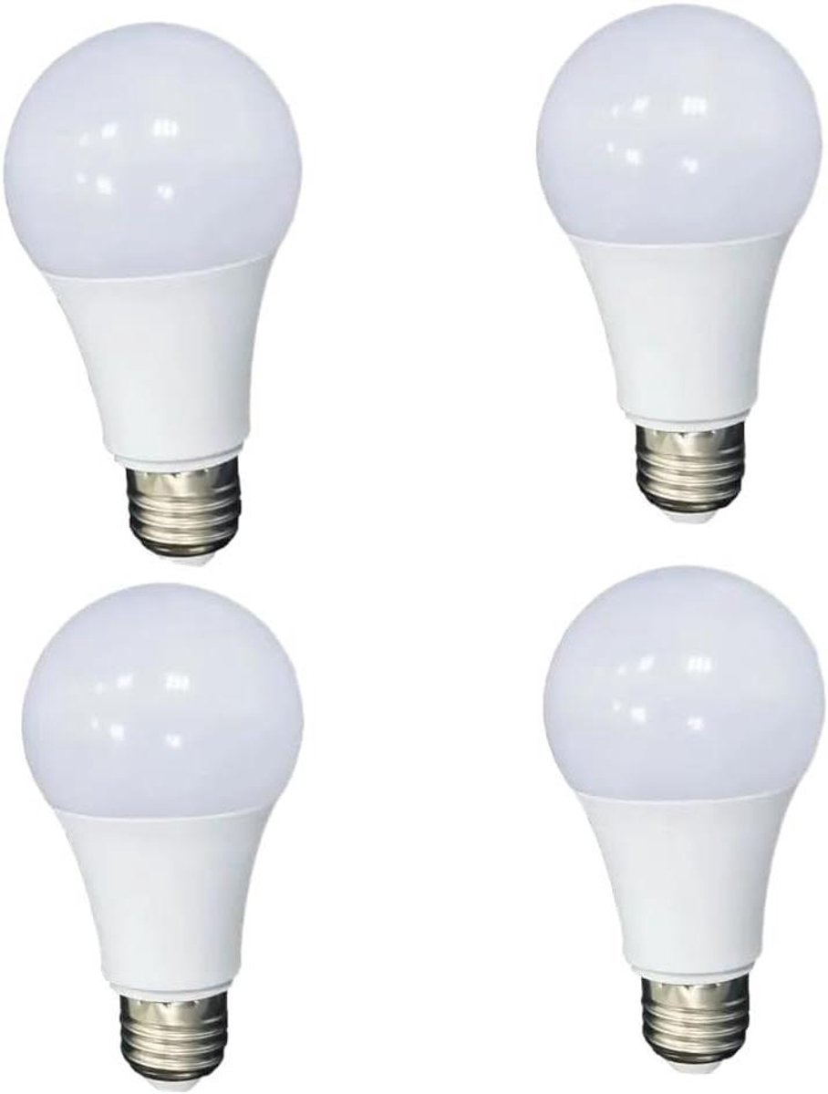Geheime Kluis Gloeilamp - Verborgen Opbergdoos - Waardevolle Spullen Verbergen - Voedsel Afleiding Ontwerp - 4 stuks - Wit