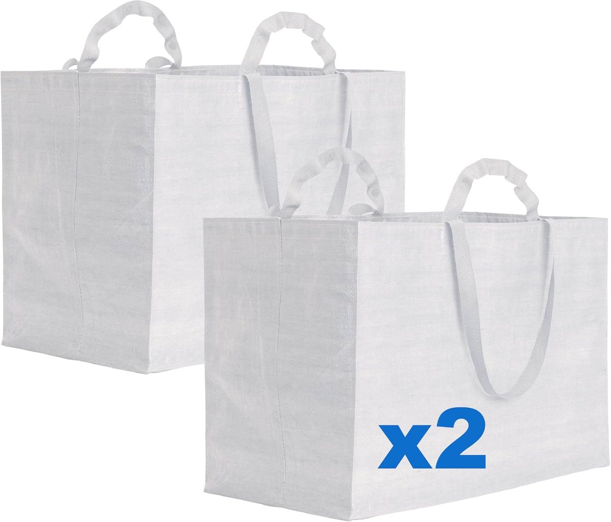 Maxi shopper - gerecycled polypropyleen - gelamineerd met bellow - ideaal voor boodschappen - SnelShoppen
