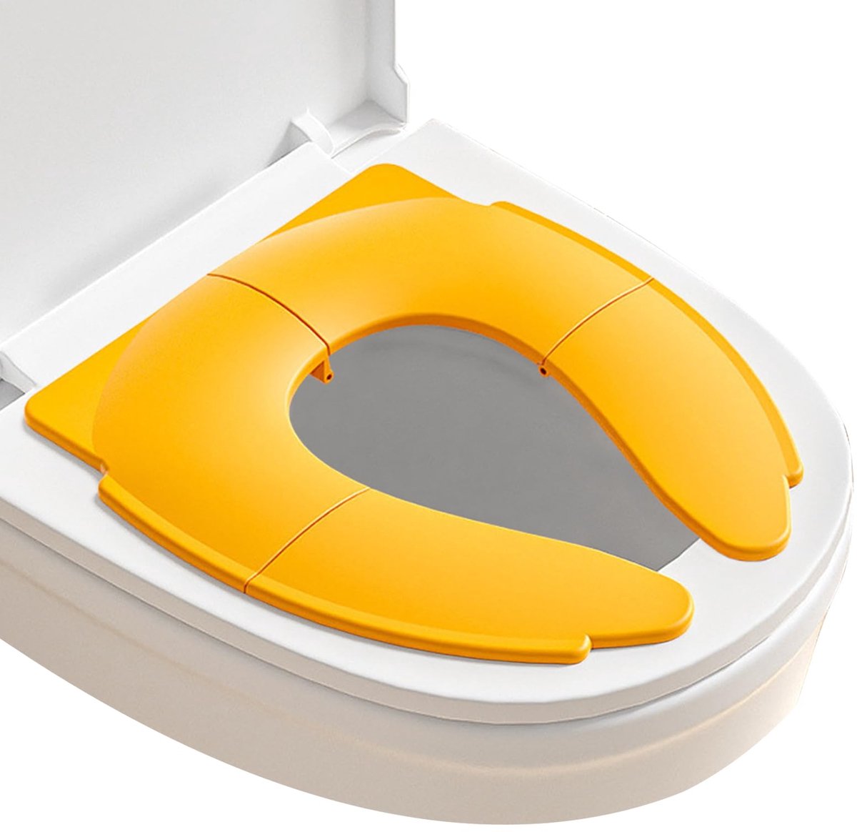 Toiletverkleiner voor baby's - opvouwbaar - geel - ideaal voor reizen - SnelShoppen