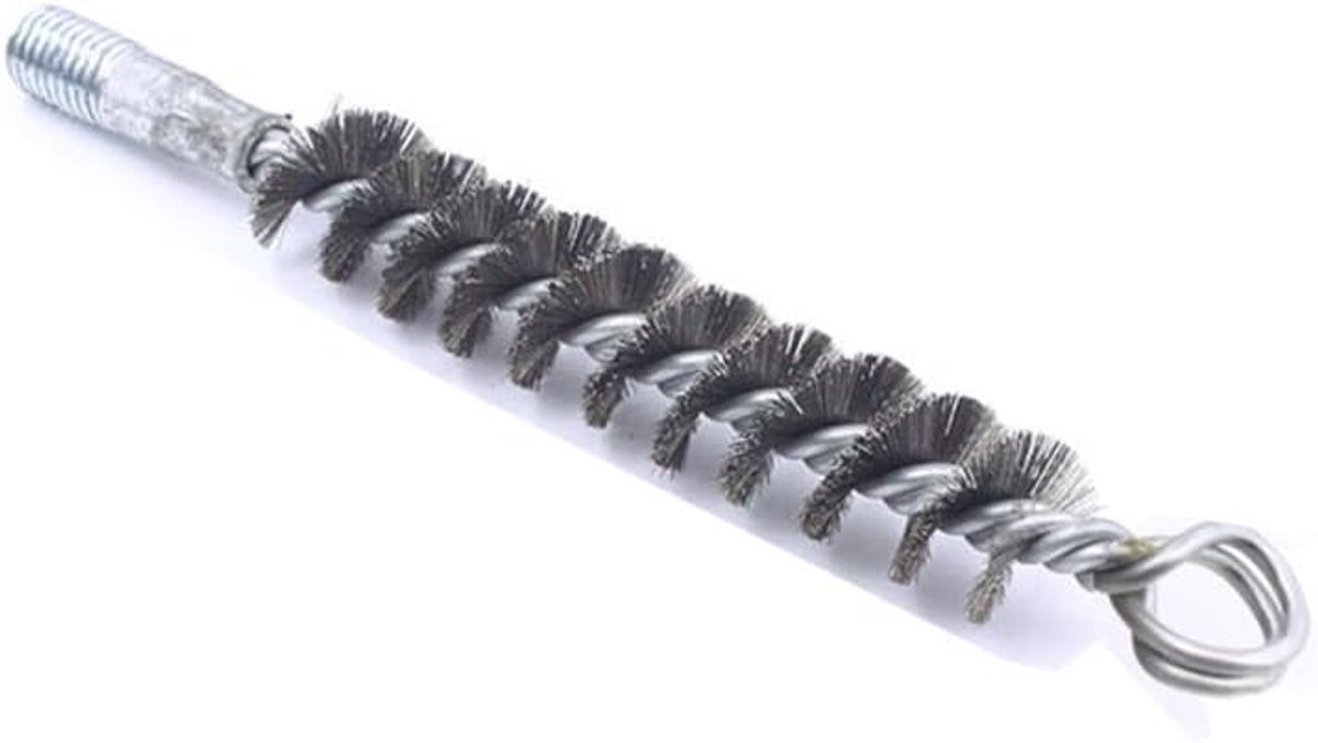 Draadborstel 20mm Verwarmingsketelborstel Staaldraadborstel Schoorsteenbezem Kachelpijpborstel Haardborstel Schoorsteenbezems Haardbezem Kachelketelborstel Ketelborstel Pijpborstel
