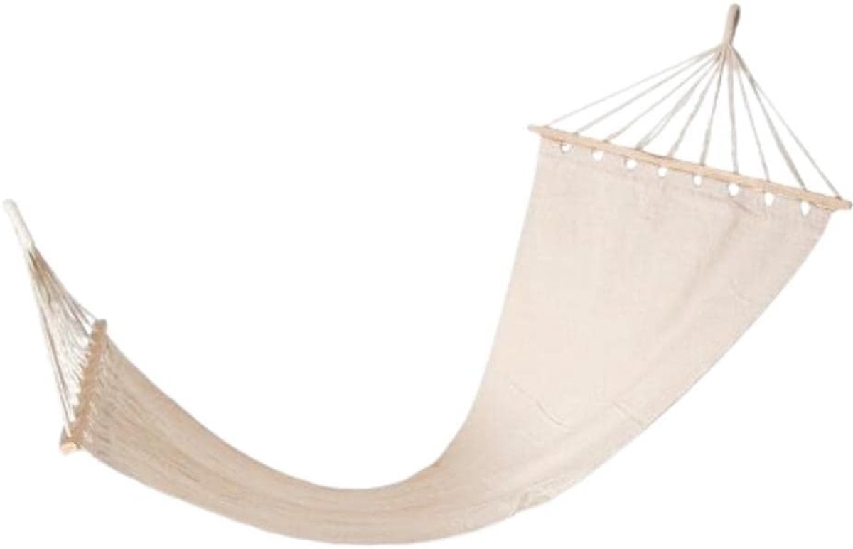 Hangmat - 270x80 cm - Katoen - Zacht en comfortabel voor ontspanning - SnelShoppen