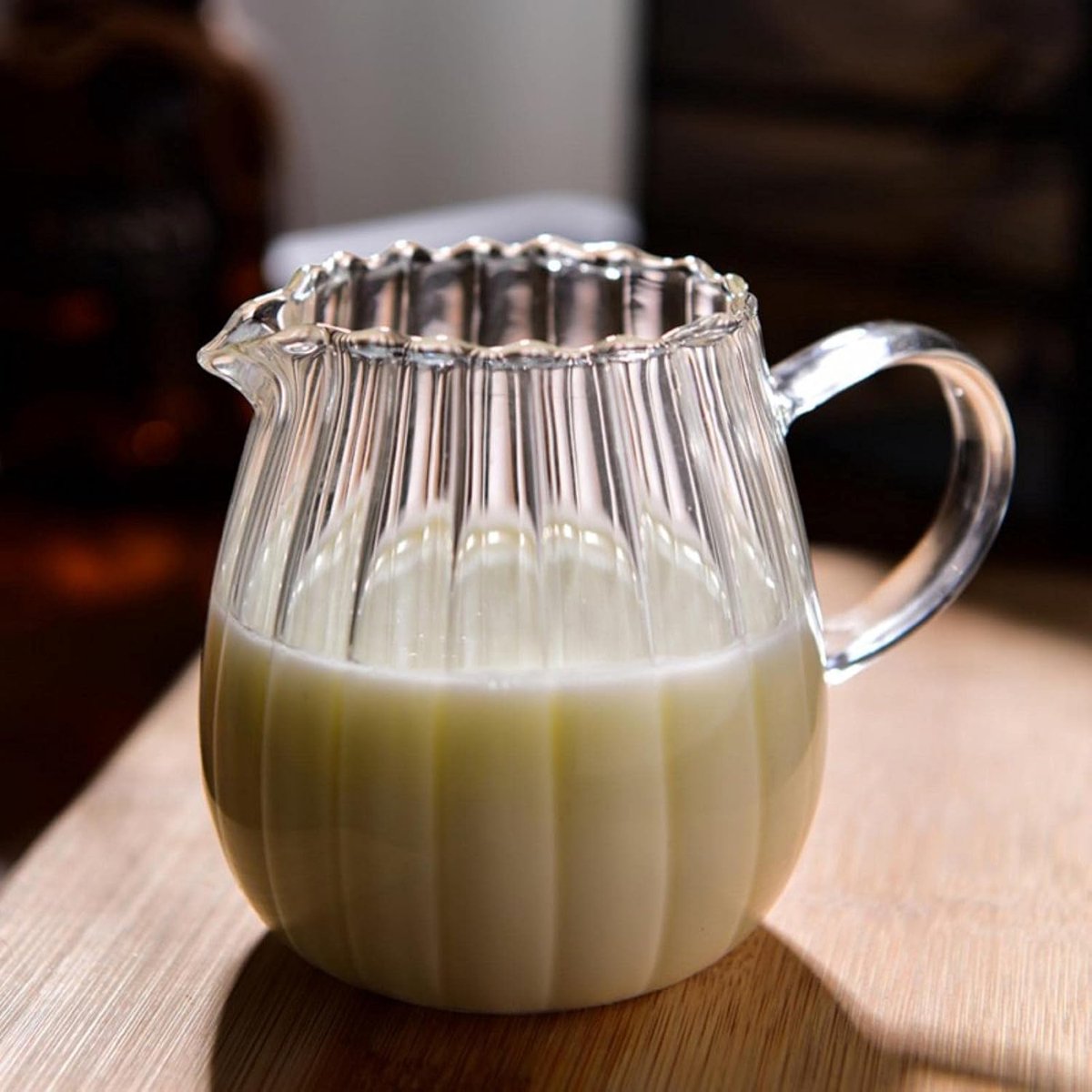 Melkkan Glass Cup Heat-resistentn Glass Cup met Handvat Koffie Melk Thee Separator