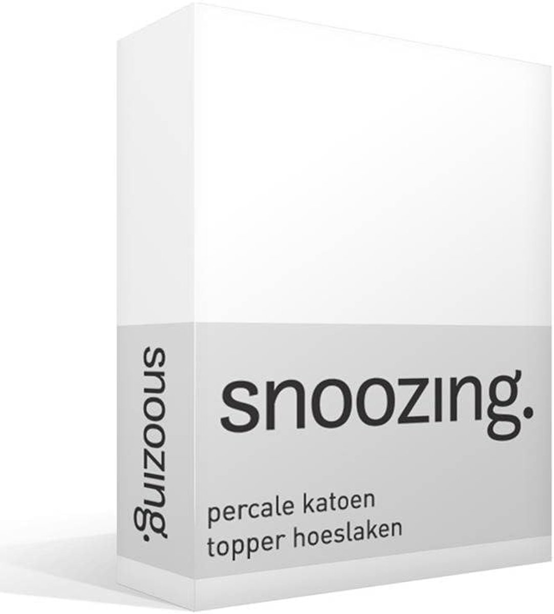 Fitted sheet topper 180x210 cm - percale katoen - zacht en comfortabel - perfect voor uw topper - SnelShoppen