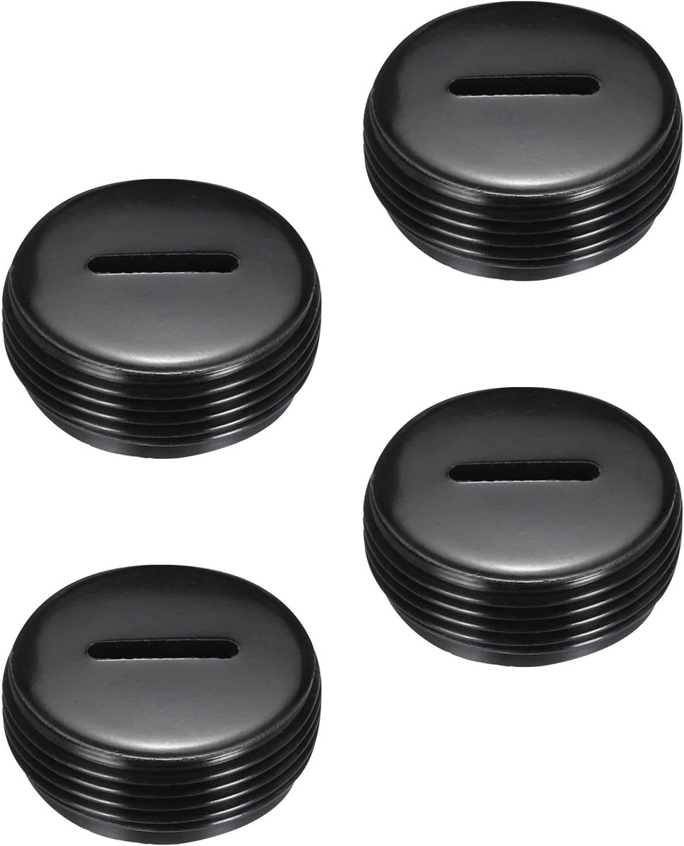 Kop voor borstelhouder van koolstof, kunststof afdekking voor elektrische motorborstel, zwarte draad, buitendiameter 19 mm, hoogte 8 mm, 4 stuks