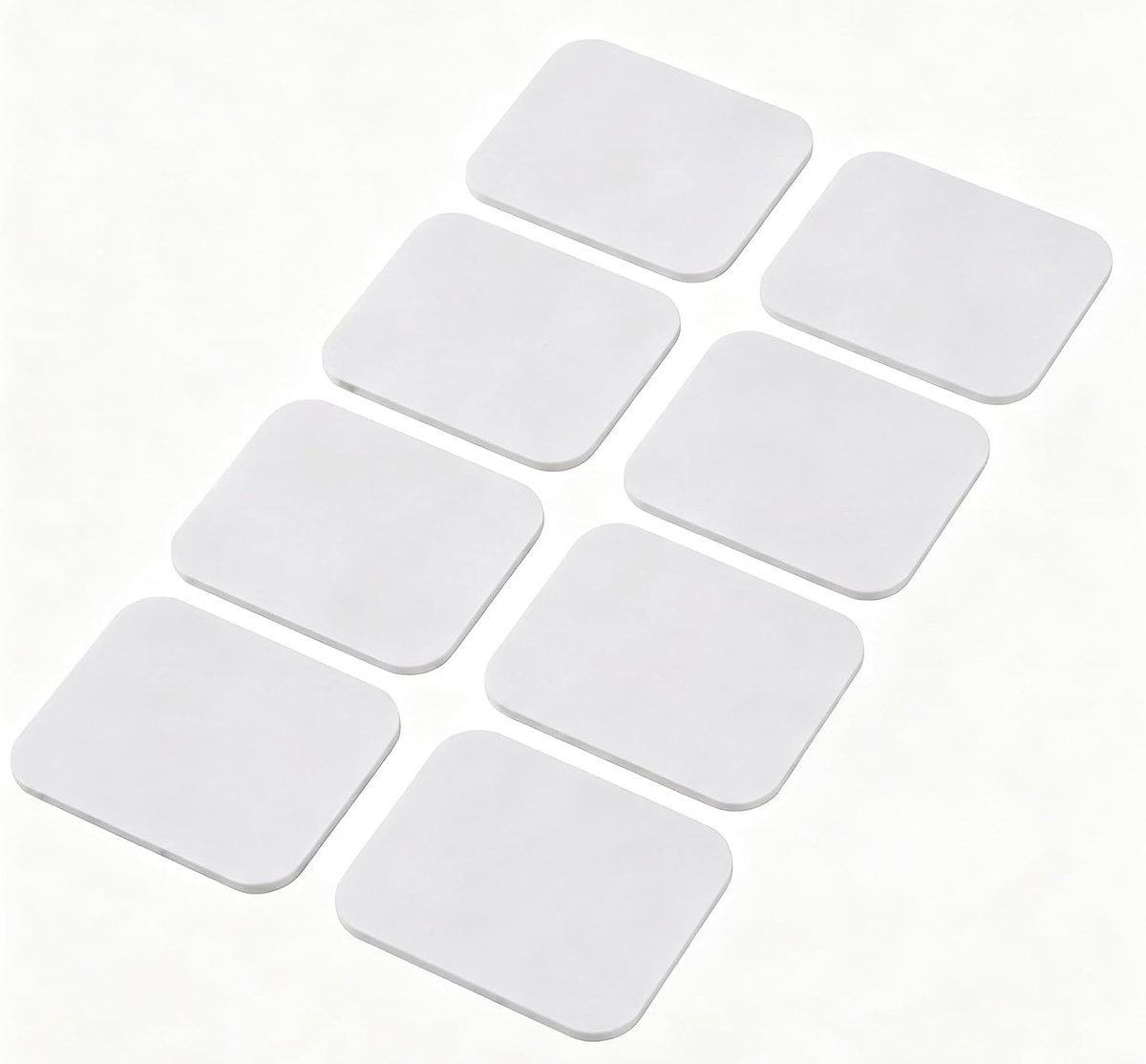 Tapijtgrijper, antislipmat, 8 stuks, 10 x 10 cm, wasbaar en herbruikbaar, afneembare antislip onderlaag, eenvoudig in gebruik, geschikt voor alle vloertypes, inclusief
