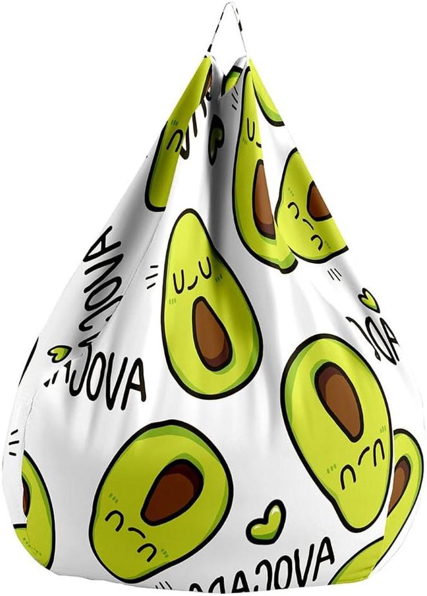 Zitzakhoes - Zitkussen - Ontspannen - Aparte hoes en vulling - 100x120 cm - Avocado