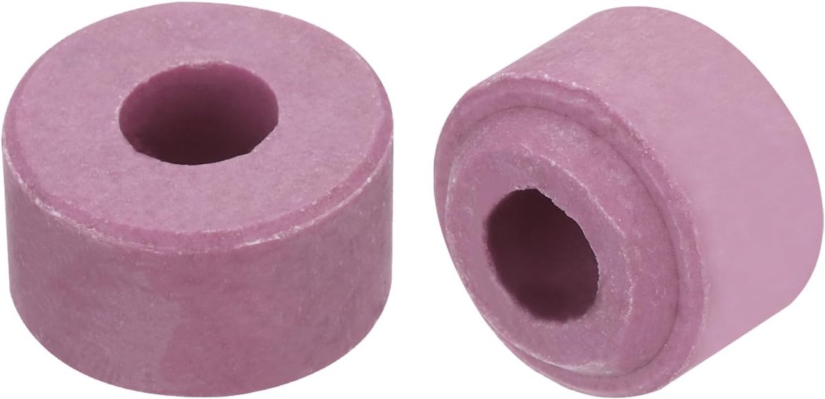 15 stuks convexe keramische buis, 6 mm binnendiameter, 15,5 mm buitendiameter, 12 mm lengte, rond, keramische buis voor kabelisolatie, kabelmanagement, kabelbescherming, warmte-isolatie