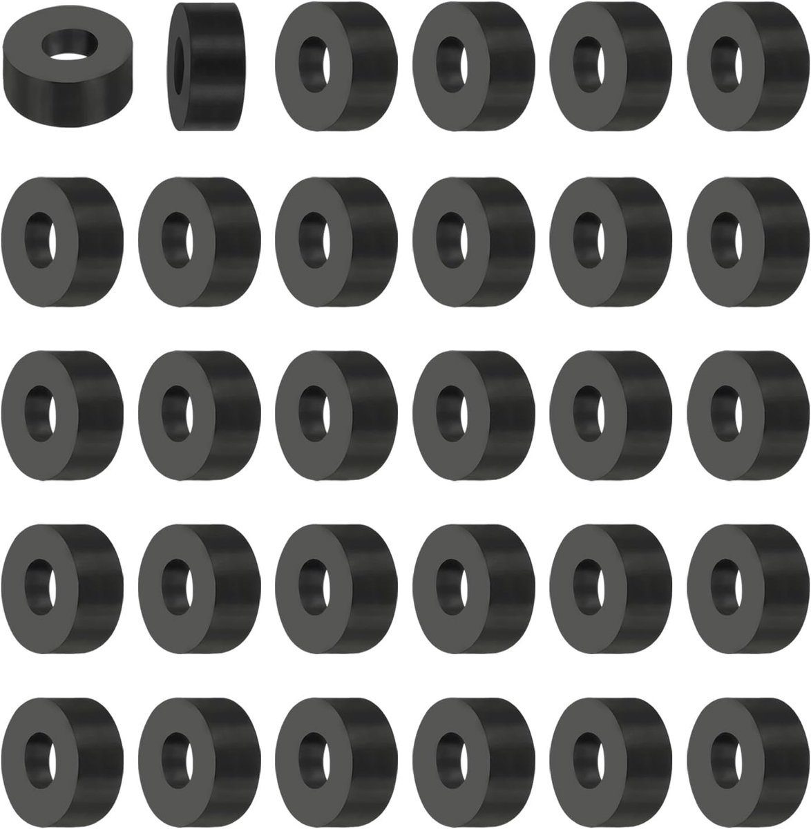 Multifunctionele rubberen spacer, 30 stuks, 0,3 inch (0,3 inch x 0,5 inch) Od x 0,2 inch (2,3 cm) x 0,2 inch (2,3 cm) x 0,2 inch (2,3 cm) x 0,2 inch (2,5 x 0,2 cm) T-isolatiepads,