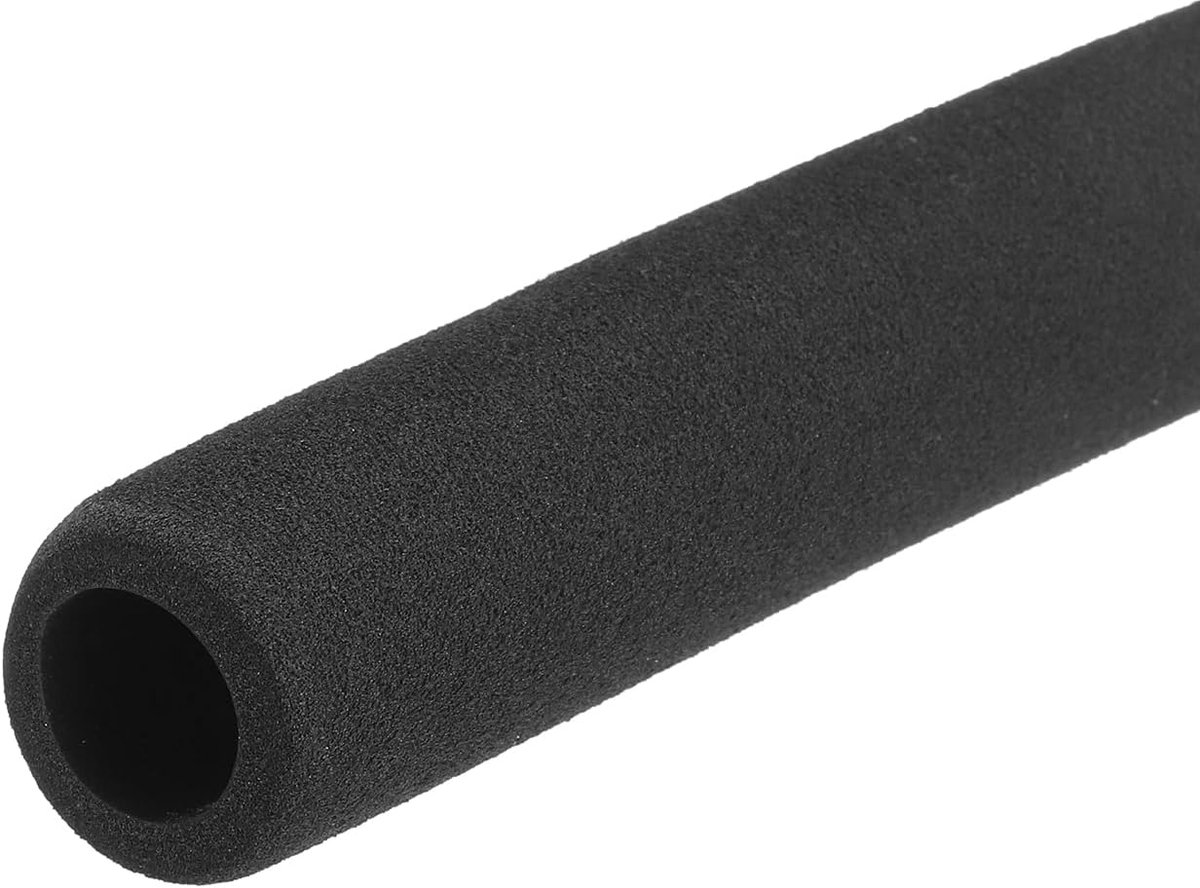 Buisisolatie voor schuimbuizen voor greephouders, 18 mm, Id 30 mm Od 295 mm lengte, warmteopslag, zwart