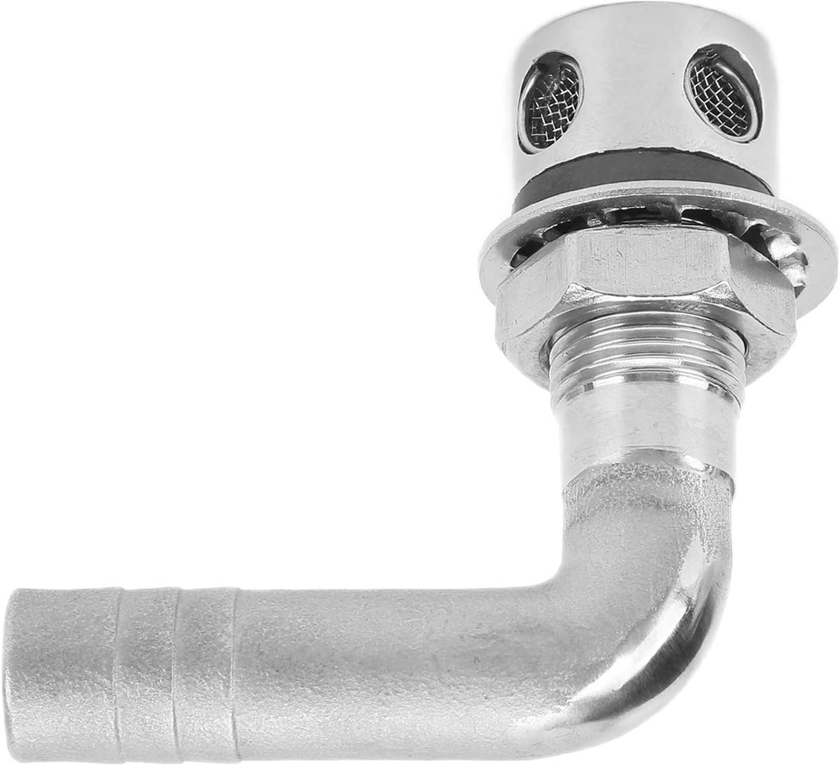 Vent 316 RVS Corrosieweerstand 90° Boot Brandstoftank Vent voor 5/8in Slangen Yacht Marine