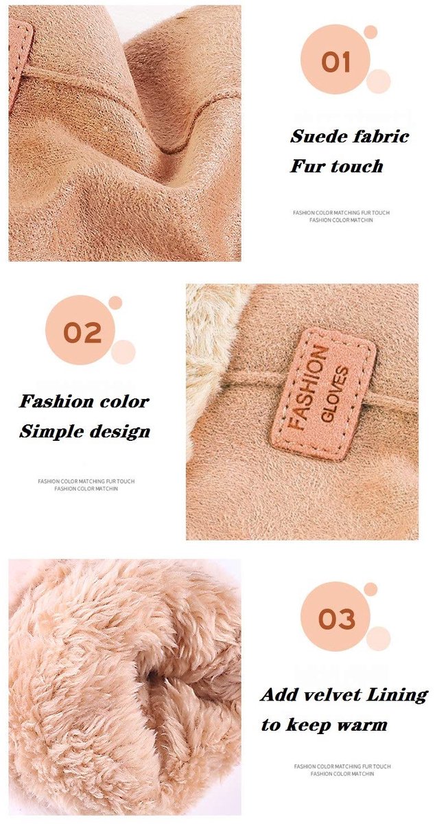 Winterhandschoenen dames - fleece gevoerd - winddicht en ademend - ideaal voor fietsen - SnelShoppen