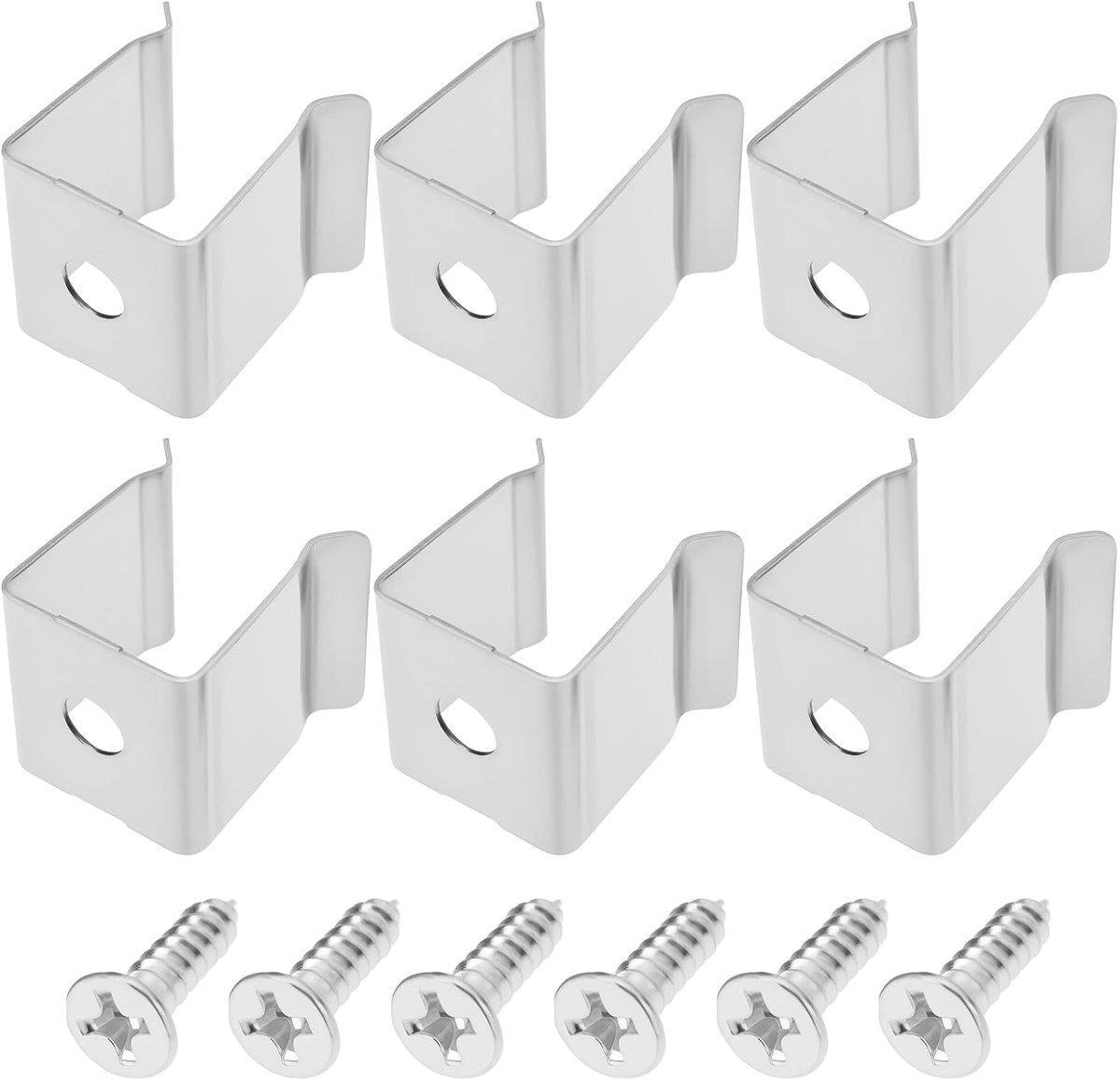 50 stks Rvs Touw Licht Montage Clips 12x11x13.5mm Lamp Kanaal Houder Strip voor 8-11mm LED Strips