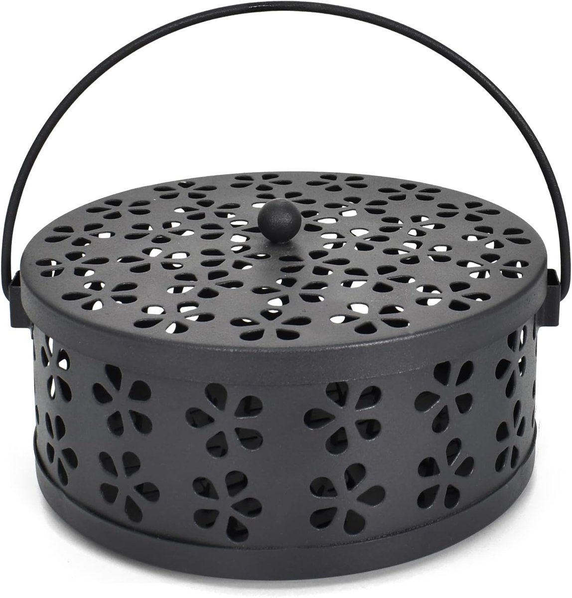 Wierookhouder - metaal - sandelhout - draagbaar voor thuis en tuin - ShopVlot