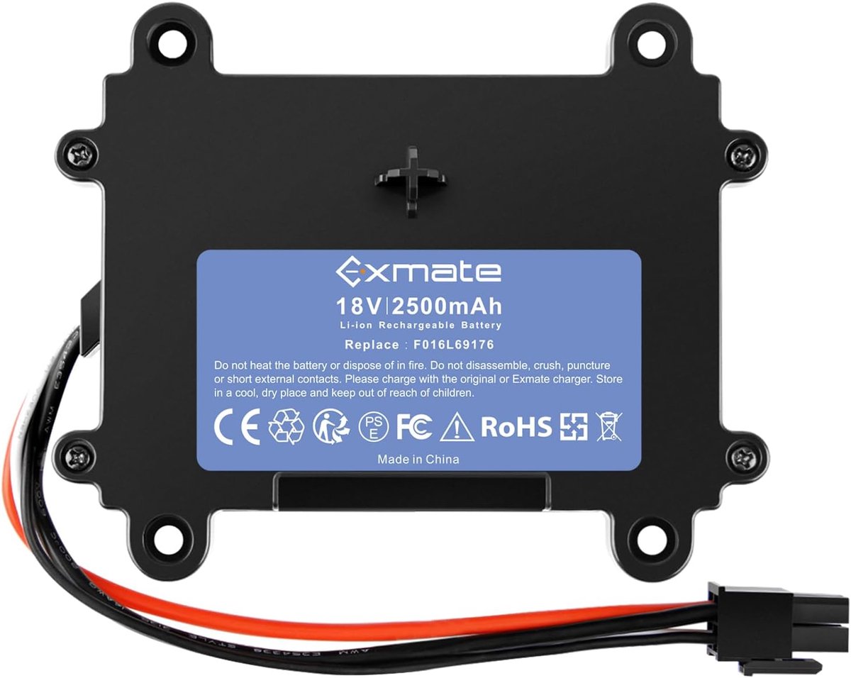 Accu 2500 mAh - Lithium - Compatibel met Bosch Indego 350, 400, M 700 - Krachtige werking - ShopVlot
