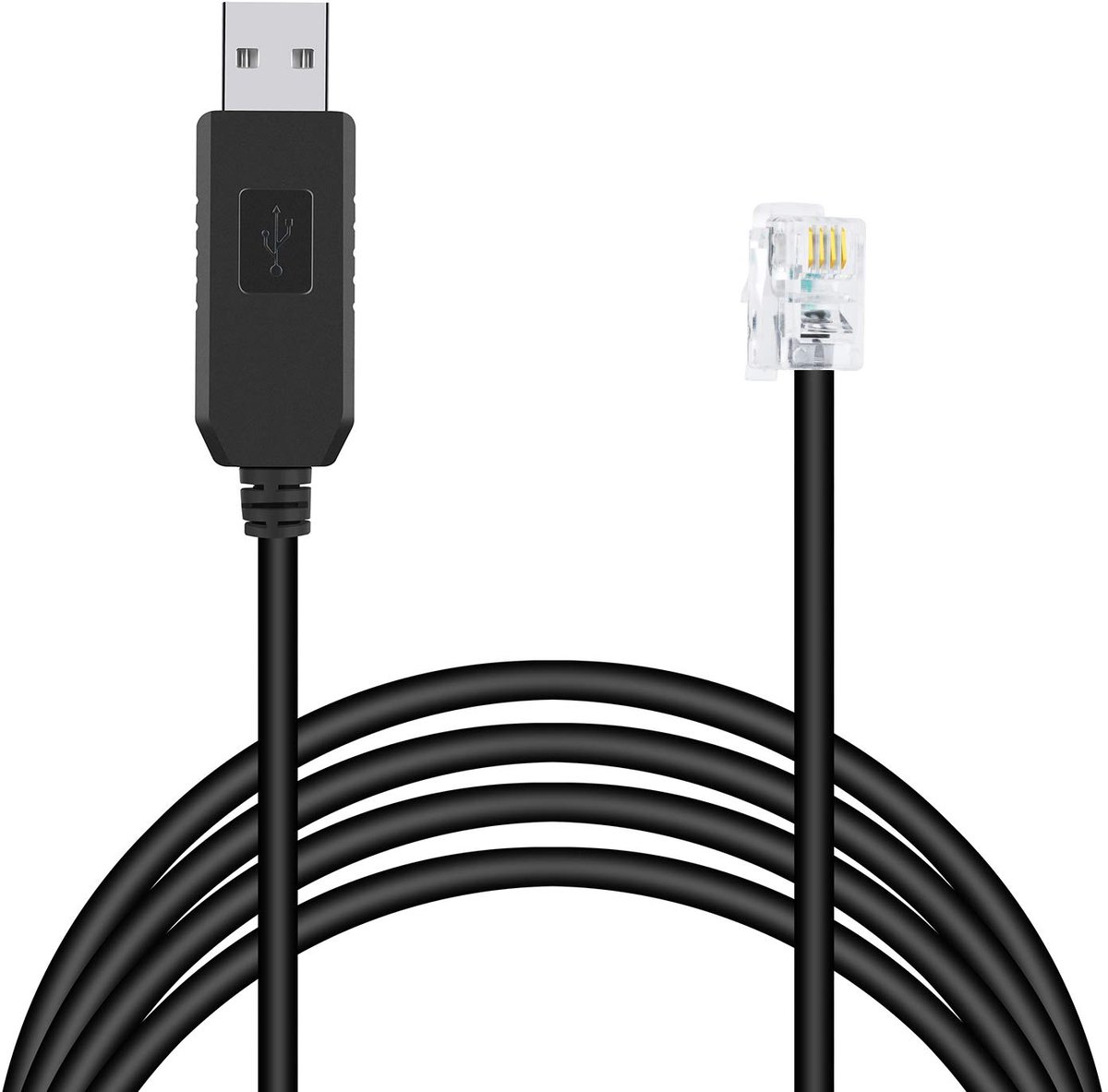 Telescoop PC Controle Kabel 1m - RS232 RJ10 Adapter - Compatibel met Meade ETX en LXD series - ShopVlot