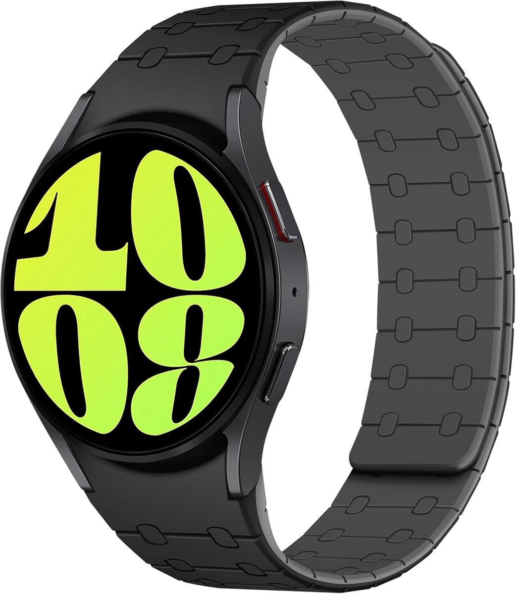 Siliconen horlogeband 20mm - Magnetisch - Geschikt voor Samsung Galaxy Watch - Comfortabele pasvorm - ShopVlot