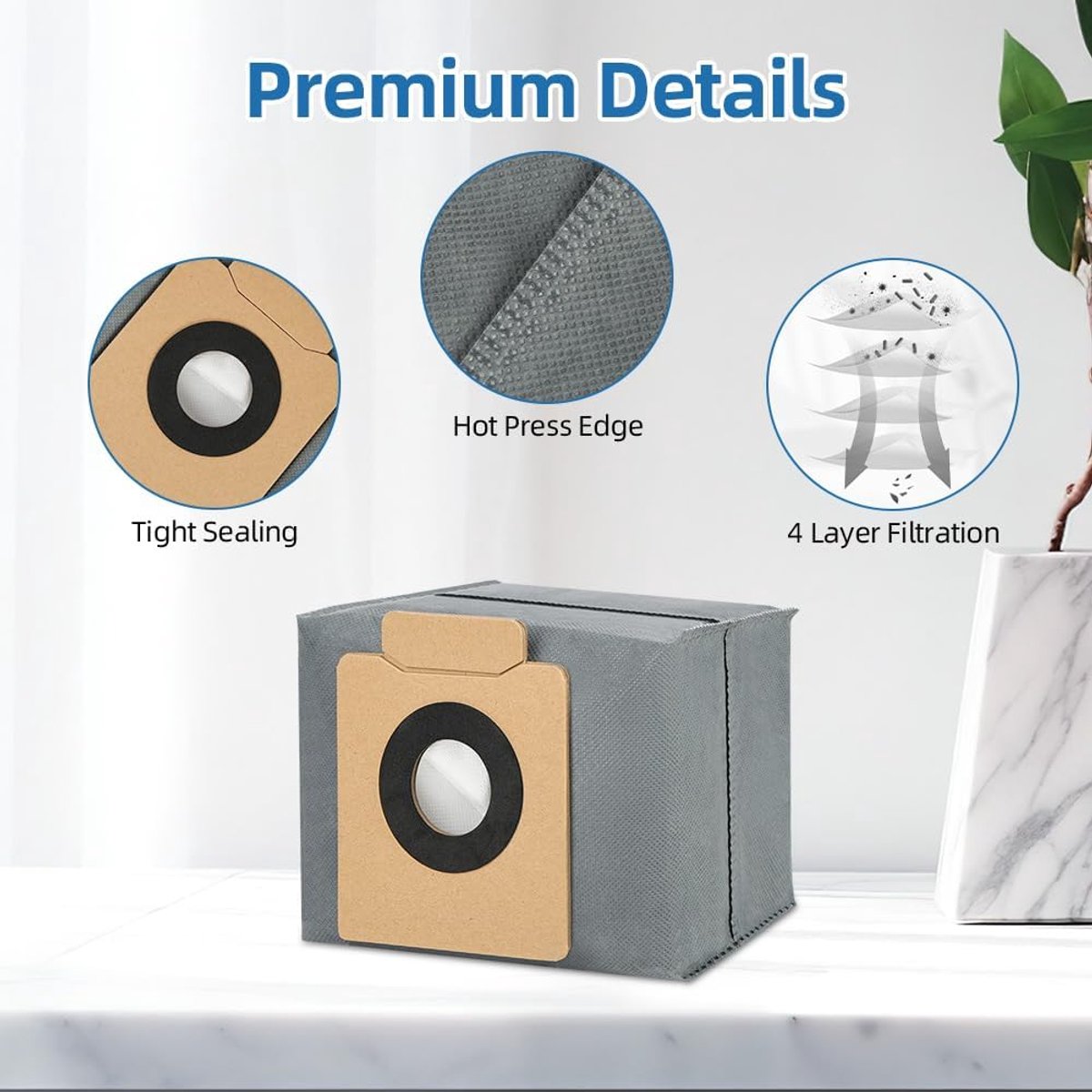 Stofzakken vervangingsset voor Eufy X10 Pro/X8 Pro - Grote capaciteit - 10 stuks - Optimale stofopslag - ShopVlot