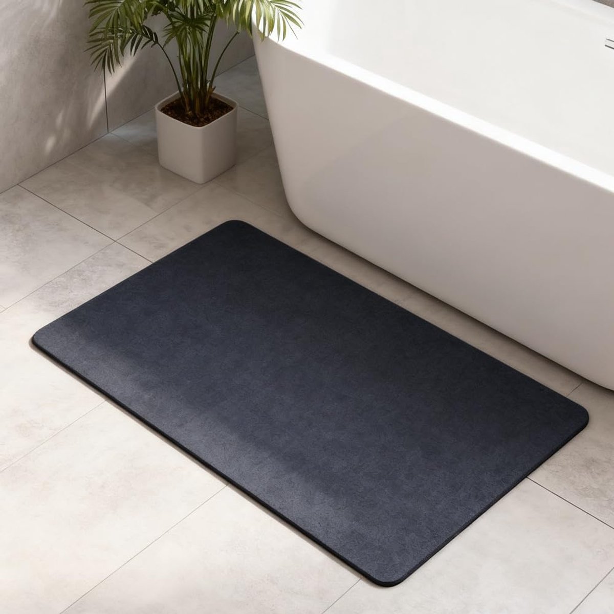 Badmat 40 x 60 cm - Shaggy Look - Antislip - Veiligheid in de badkamer - ShopVlot