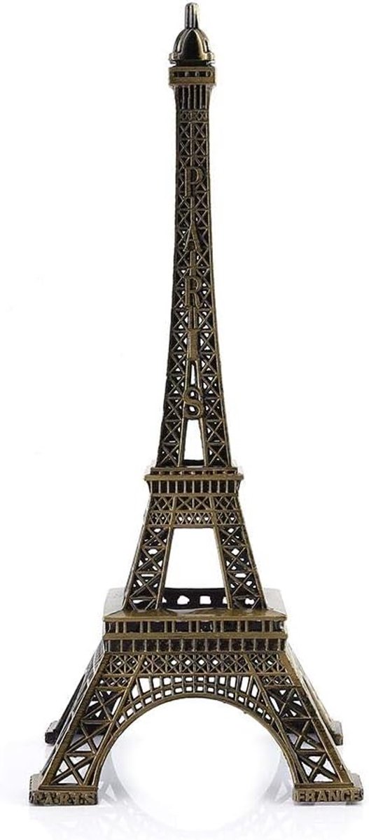 Eiffel Tower decoratie 25cm - vintage bronzen beeld - Parijs souvenir - perfect als cadeau - ShopVlot