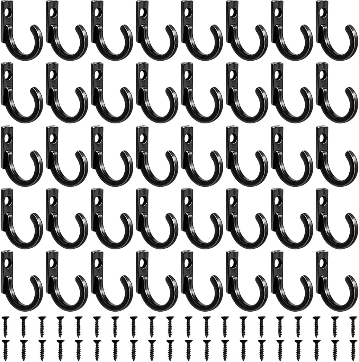 Wandhaak 15 Stuks - Vintage Sleutelhangers - Antieke Look - Ideaal voor Jassen en Tassen - ShopVlot