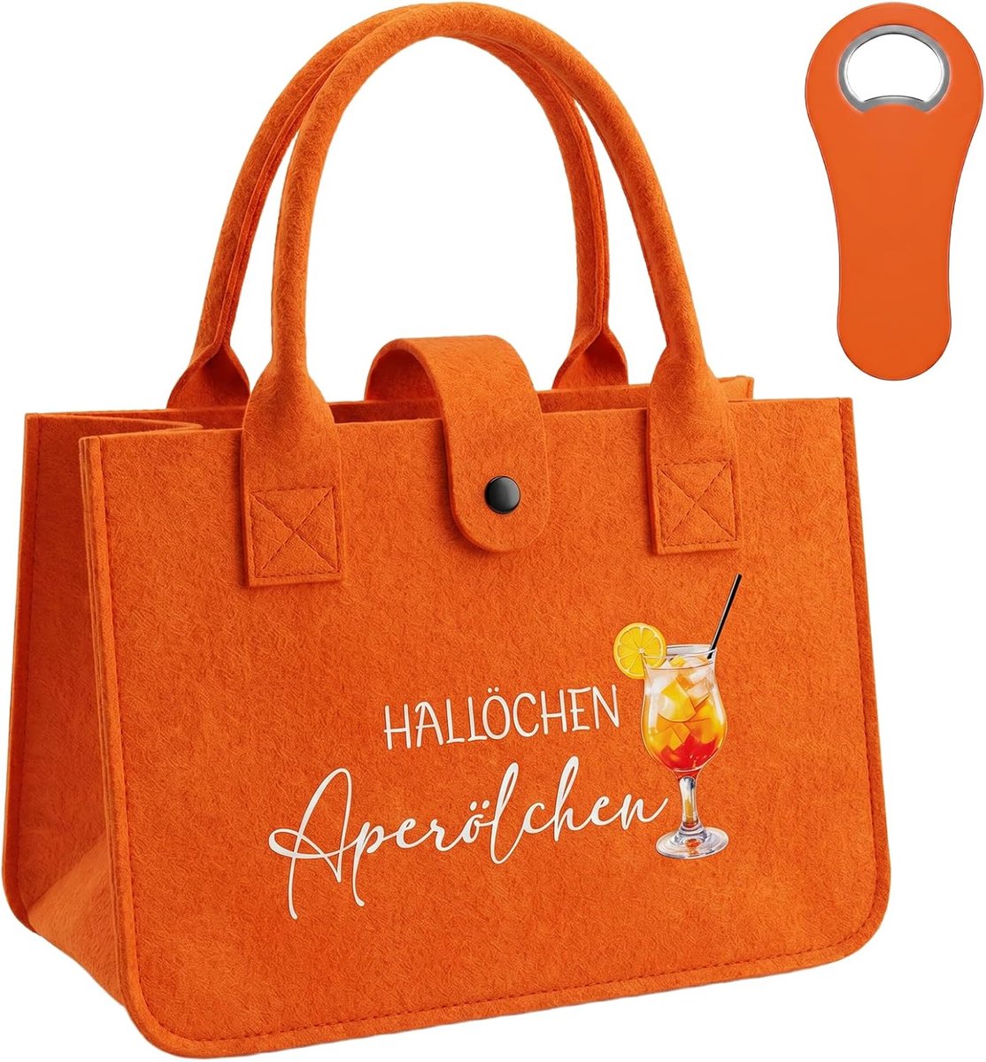 Aperol cadeautas XXL - strandtas met flesopener - biertas voor dames - grappig cadeau voor collega's - ShopVlot