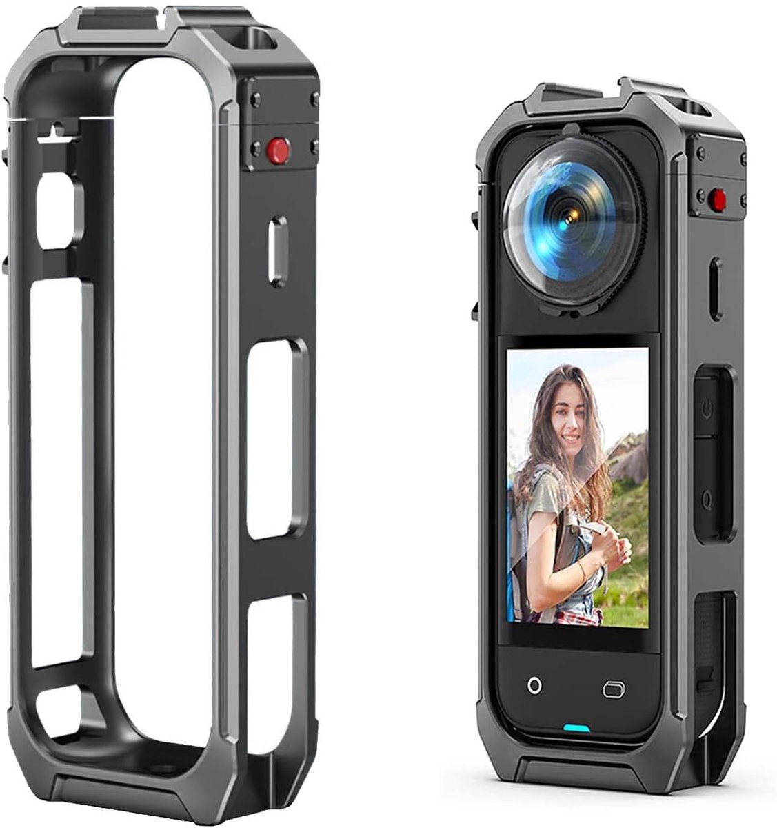 Camera beschermframe - magnetische quick release konijnenkooi - aluminium beschermkap - ShopVlot