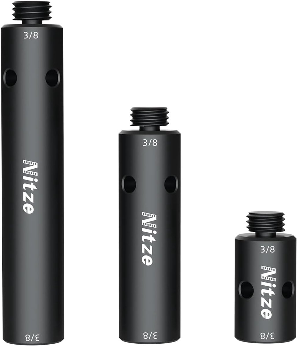 15mm Rod Set met 3/8" Schroefdraad - Aluminium 3 Stuks - Ideaal voor Accessoires - ShopVlot
