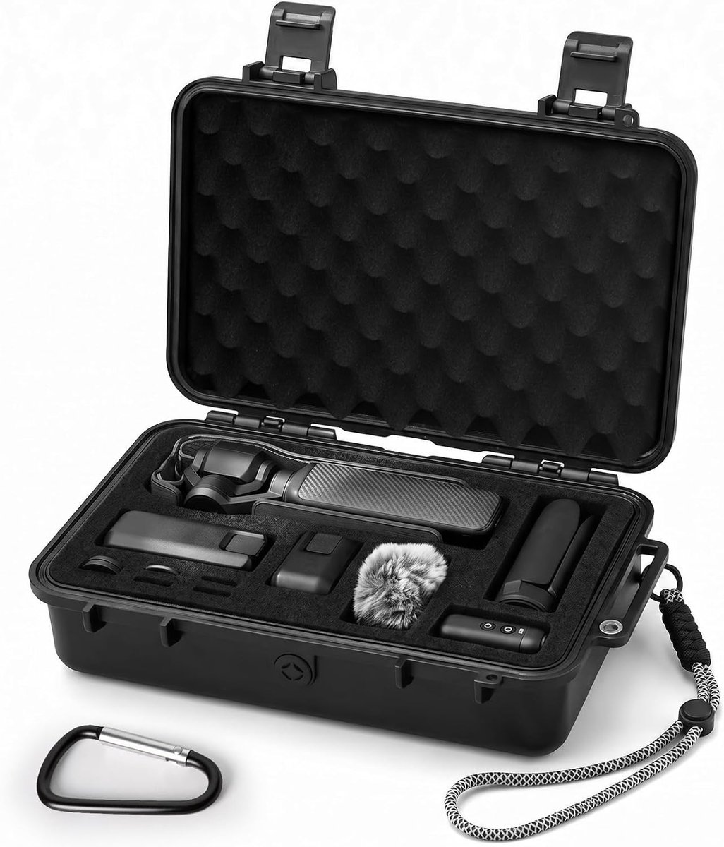 Koffer met harde schaal - dubbelwandig - waterdicht - veilige bescherming voor DJI Pocket 4 - ShopVlot