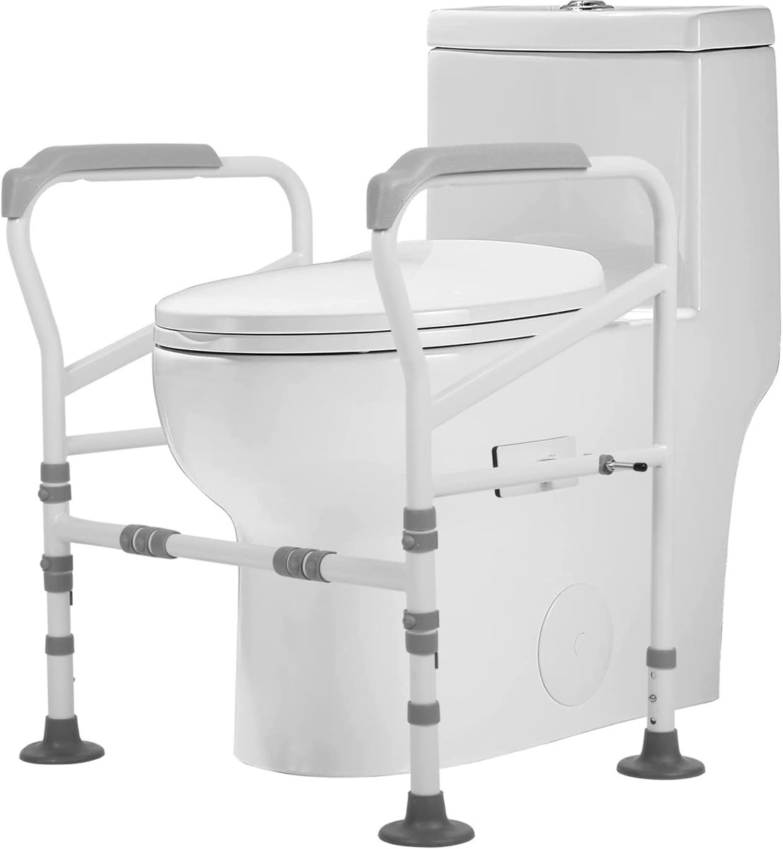 Toilet steunframe - Hoogte verstelbaar - Stabiele constructie - Ondersteuning voor ouderen en zwangeren - ShopVlot