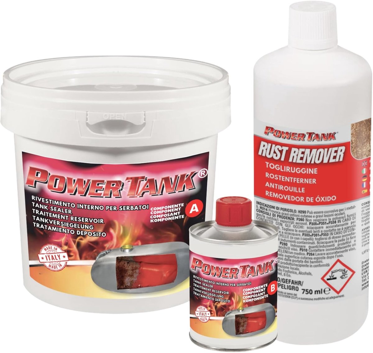 Tankbehandeling 2.5 kg - Voor 100/120 liter tank - Verwijdert roest - Beschermt je tank - ShopVlot