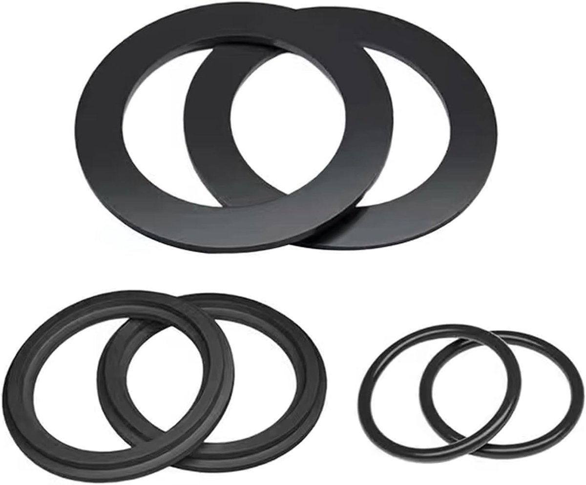 O-ringen set voor zwembadaccessoires - rubber - 6 stuks - perfecte vervanging voor filterverbindingen - ShopVlot