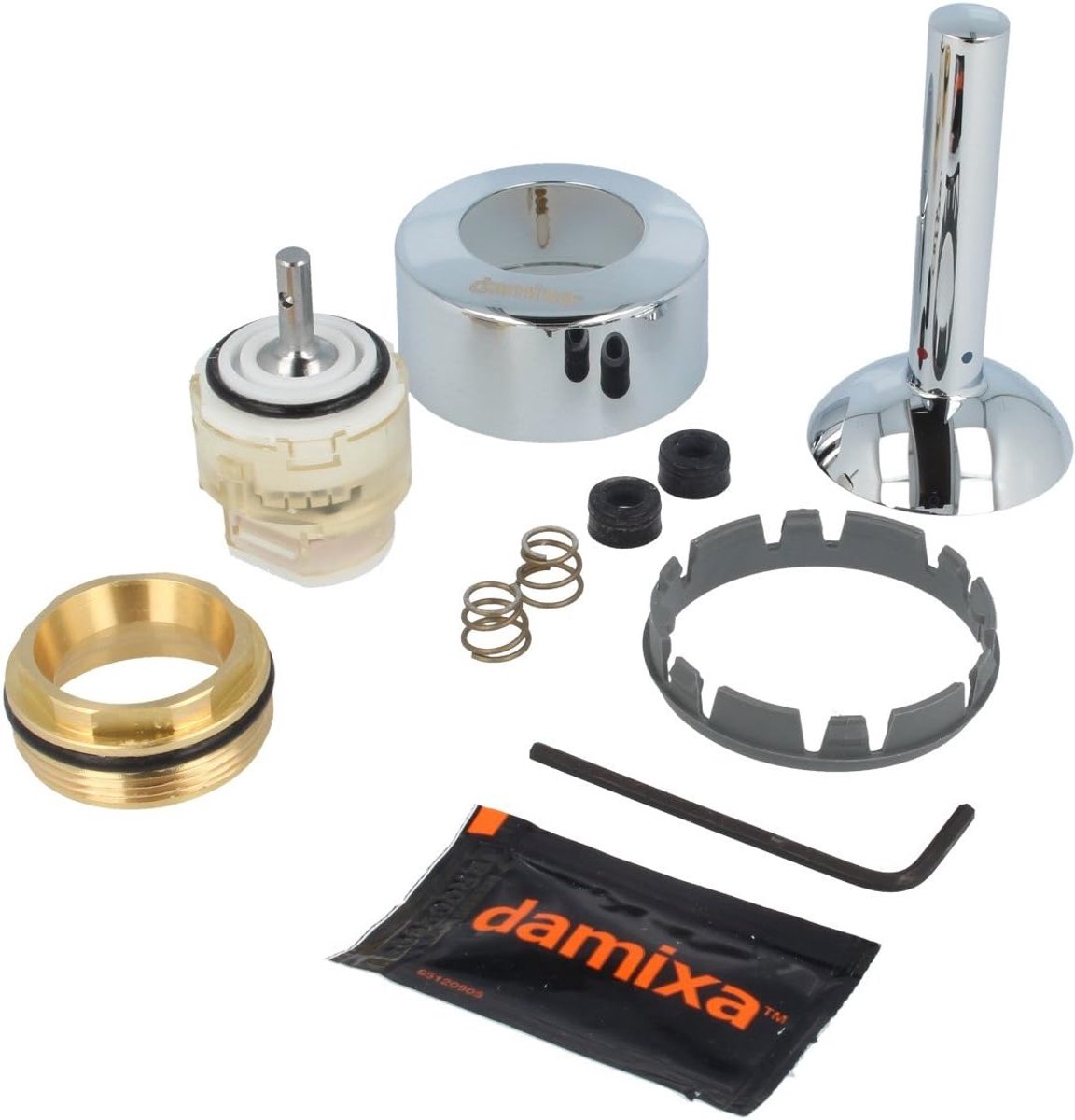 Service set cartouche voor Arc mengkraan - complete afdichtset - inclusief chrome cover - eenvoudig te installeren - ShopVlot