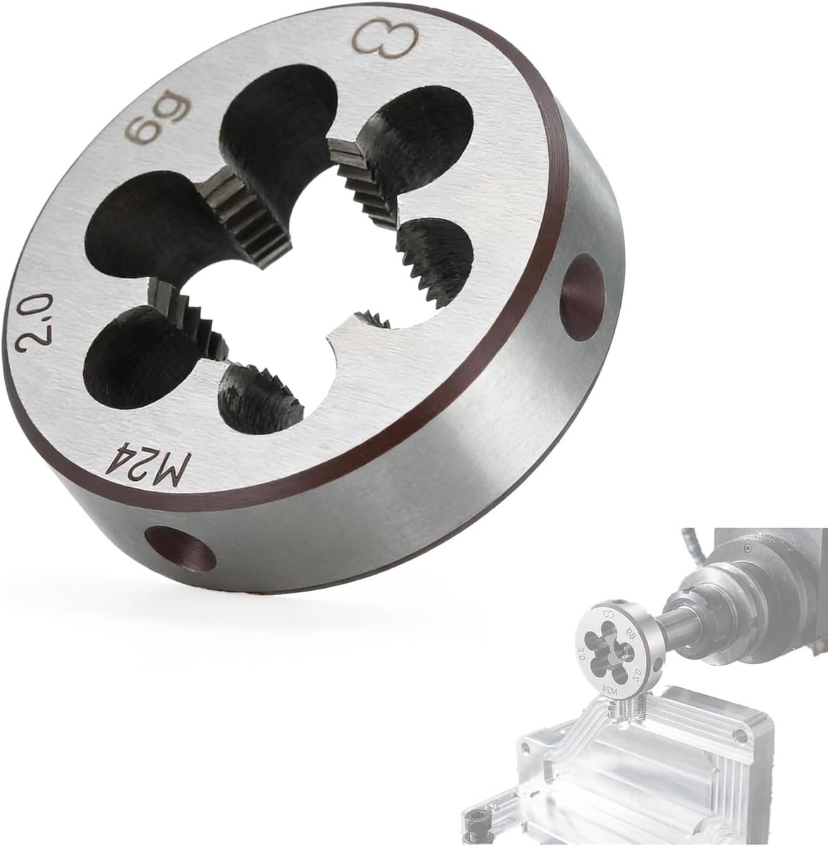 Rond tap M24 x 2 - metrische draad - rechts snijdend - ideaal voor draadbewerking - ShopVlot