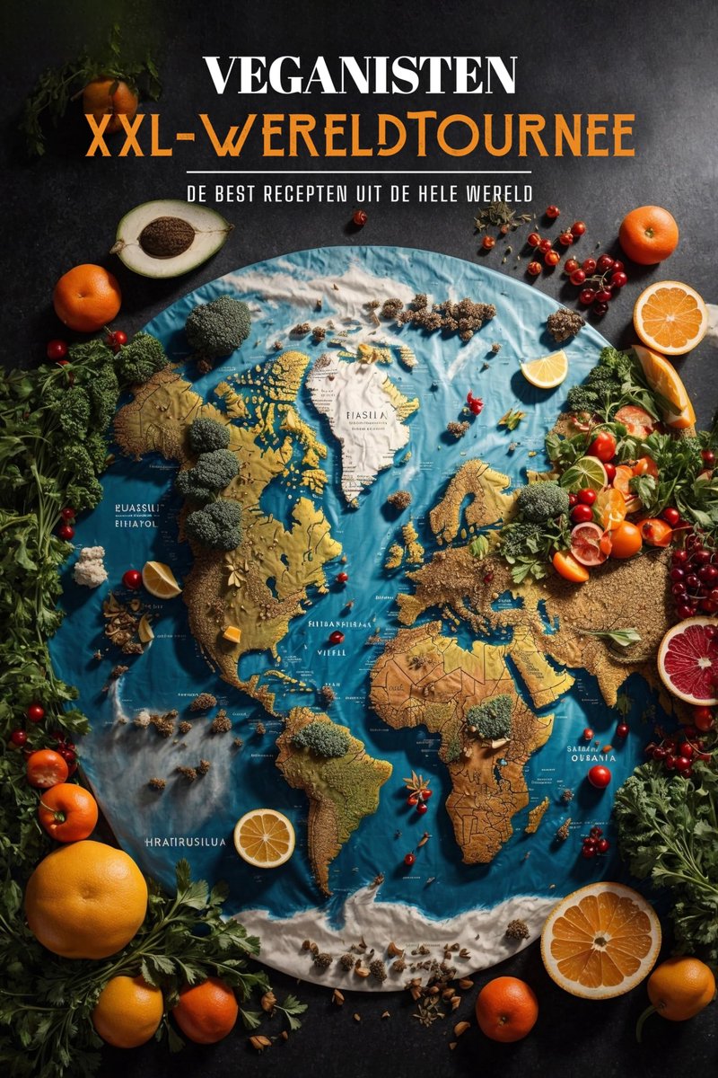 Veganistische receptenboek - XXL-wereldtournee - de beste gerechten - ontdek smaken wereldwijd - ShopVlot