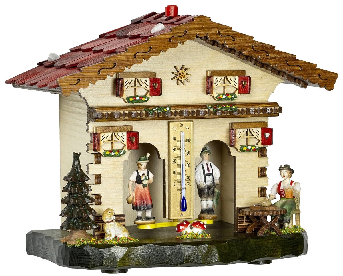 Weerhuisje TU 861 - Zwart-wit - 2 jaar garantie - Perfect voor decoratie - ShopVlot