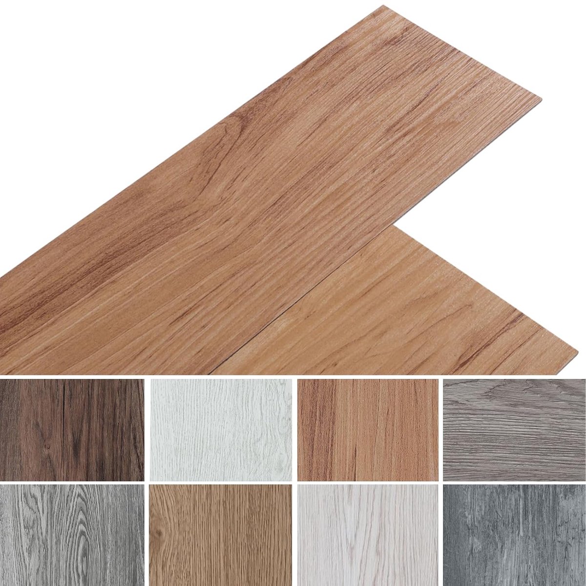 PVC vloerbehang 36 stuks - zelfklevend vinyl - waterdicht - eenvoudig te installeren voor elke ruimte - ShopVlot