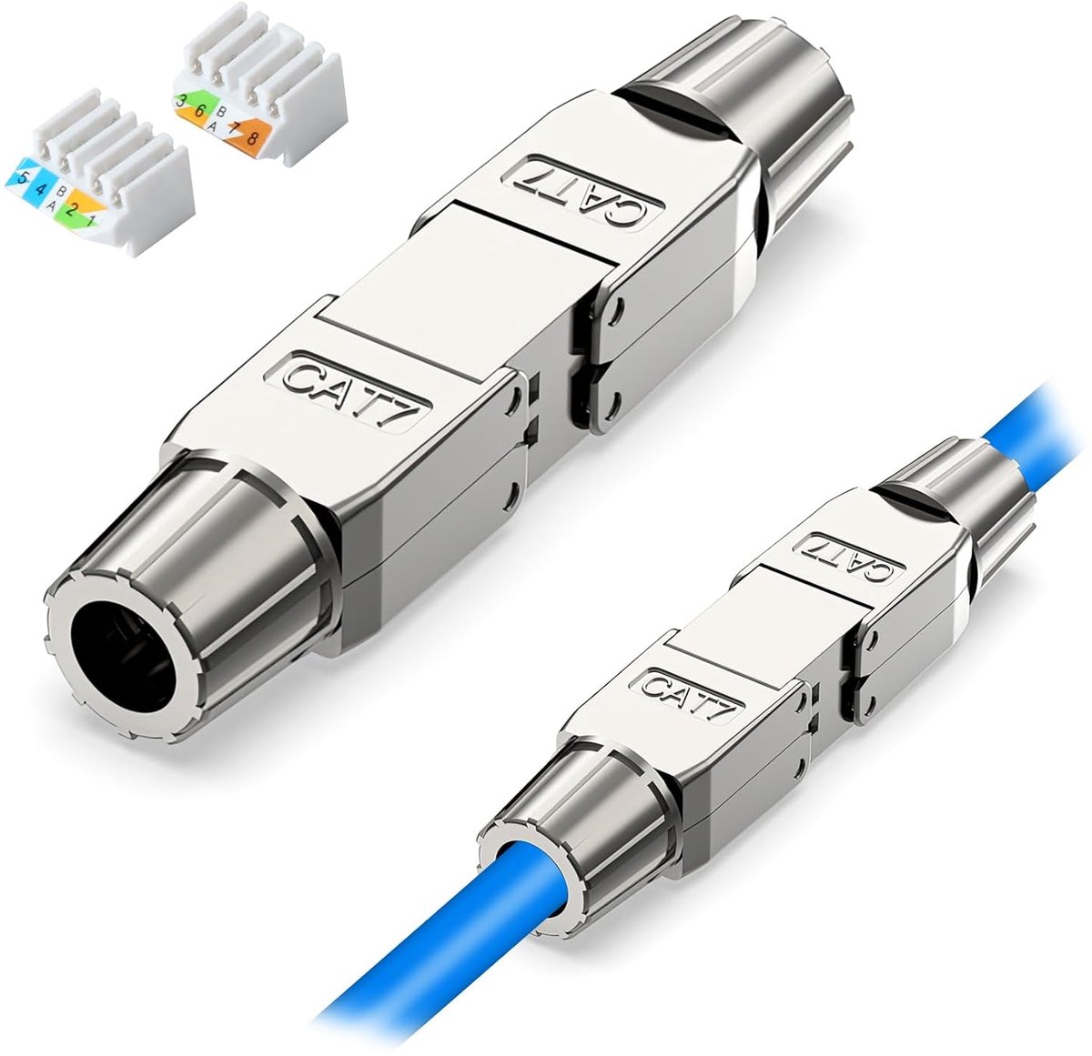 RJ45 Connector Cat 7 Toolless - 1 Poort - Herbruikbaar - Eenvoudige verbinding zonder gereedschap - ShopVlot