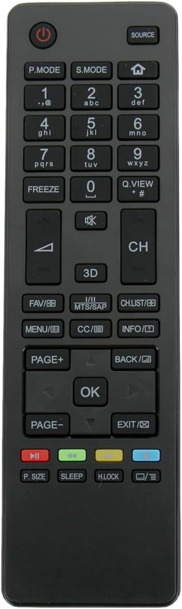 Afstandsbediening vervangend voor Haier Smart TV - gebruiksvriendelijk - geen configuratie nodig - ShopVlot