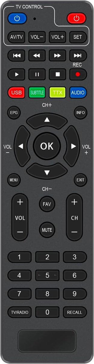 afstandsbediening vervangend voor Diprogress decoders - eenvoudig in gebruik - geen programmeren nodig - ShopVlot