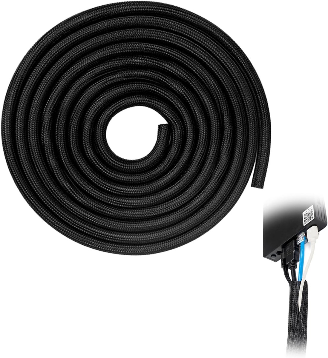 Kabelbescherming 3m x 13mm - Rekbare Dieren Kabelsleeve - Zelfsluitend voor Veilig Kabelbeheer - ShopVlot