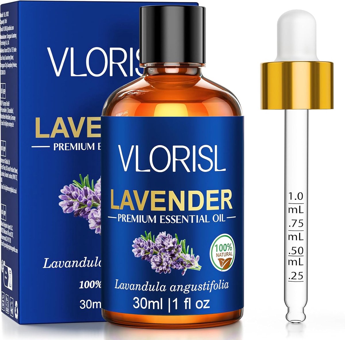 Etherische olie lavendel 30 ml - bloemige geur - ideaal voor slaapkamer - voor ontspanning - ShopVlot